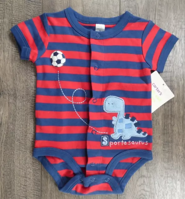 Baby Boy Clothes New Vintage Carter's 3 Month Dinosaur Romper Outfit