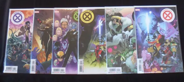 2019 Powers of X (Marvel) COMPLETE SET of 6 Comics (1 2 3 4 5 6) NM/1ST PRINTS!!