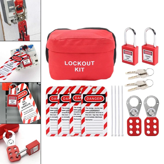 HEAVY DUTY SAFETY Lockout Padlocks Hasps Lockout Tagout Tags £28.66 ...