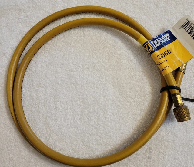 Yellow Jacket Plus Ii #22060 Ritchie Charging Hose Yellow 60" (Nos)