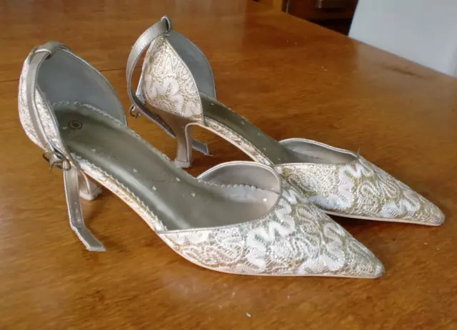 Debenham gold shoes sales