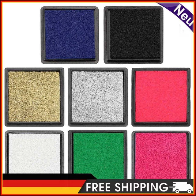 Almohadilla de tinta cuadrada de huellas dactilares para libro de recortes hágalo usted mismo papel de fabricación artesanal estampilla