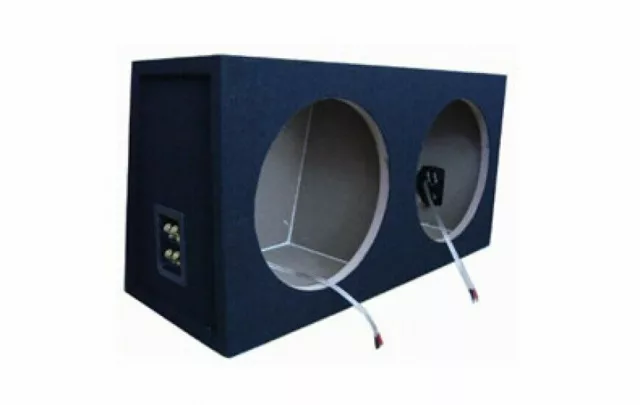 Leergehäuse für Subwoofer mit 2 Stck.12"/30cm Basslautsprecher Volumen 18mm MDF