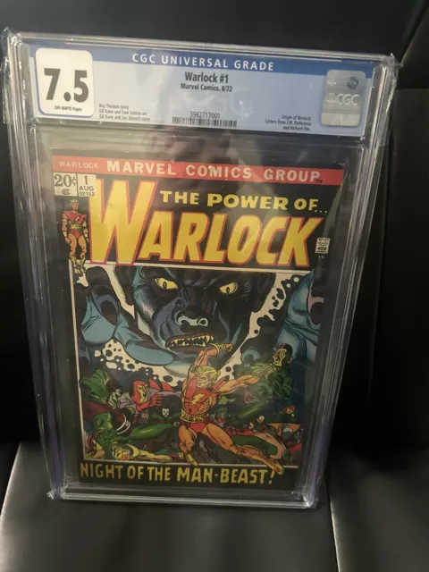Marvel Premiere #1 CGC 7.5 Off-White/WHITE 1st Soul Gem Warlock 1972
