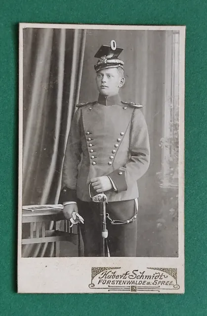 org. CDV Foto/Portrait: Fürstenwalder Ulanen-Regiment,Uniform,Säbel 1WK