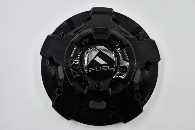 Fuel Wheels Gloss Black w/ Chrome Logo Wheel Center Cap Hub Cap 1005-88GBR 8.75"