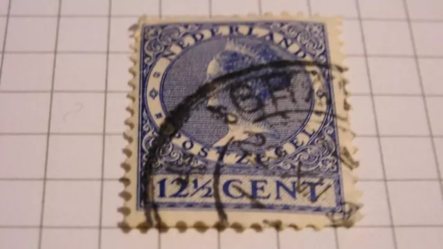 Briefmarke Niederlande 1934 Königin Wilhelmina 12 1/2 Cent