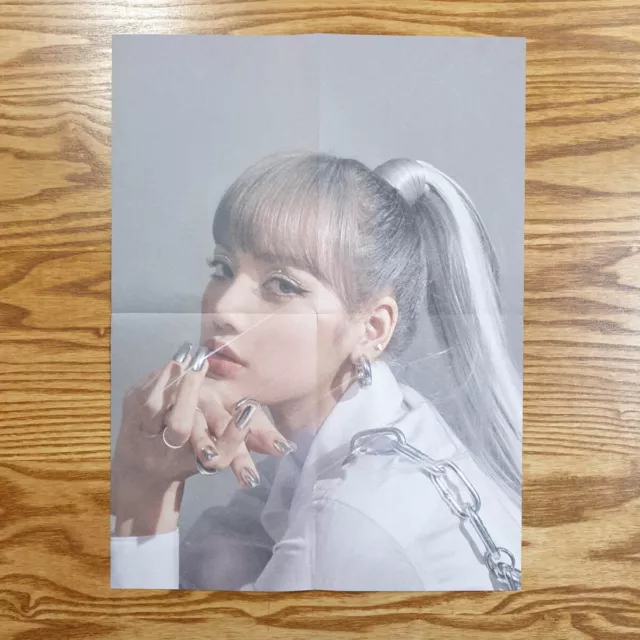 Lisa offizielles Mini-Poster schwarzpink Kill This Love gefaltet Kpop echt