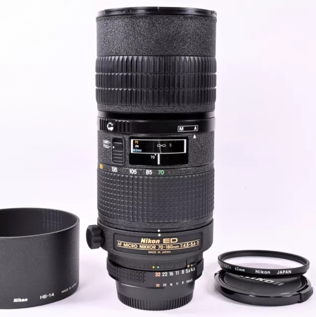 Nikon AF MICRO NIKKOR 70-180mm f/4.5-5.6 D f4.5-5.6D ED Lens from Japan