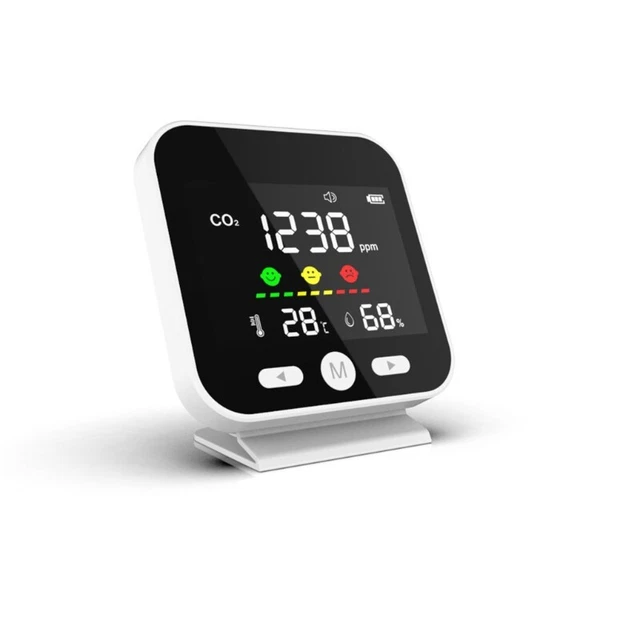 Air Quality Monitor DM89 Carbon Dioxide Temperature Detector Sensor Analyzer