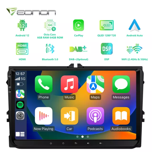 Aftermarket CarPlay for Volkswagen RNS-510 Golf6 Passat with Touchn Control  Wireless Apple Phone Mirroring USB Android Auto - AliExpress