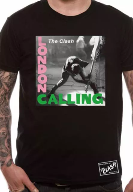 The Clash London Calling Joe Strummer Rock Licensed Tee T-Shirt Men