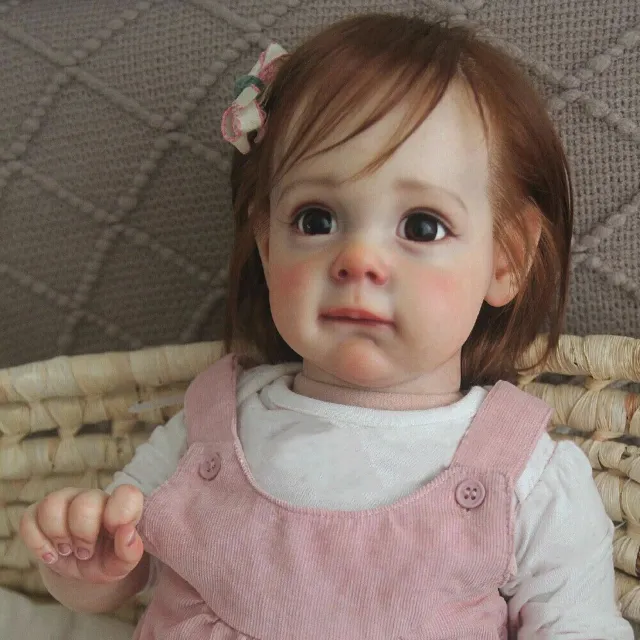 Bambole bambino rinato 24" bambina fatta a mano realistica bambola regalo neonato + vestiti