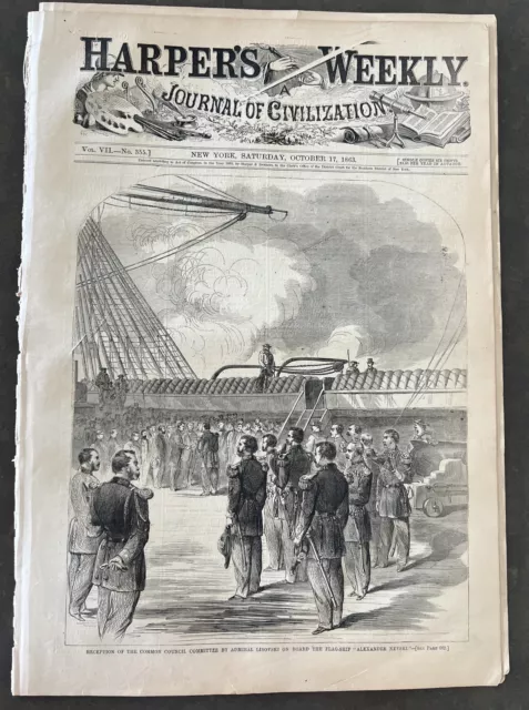 Harper's Weekly 10/17/63 Lincoln Thanksgiving Made Nat'l Holiday & Russian Allie