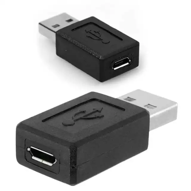 Adapter micro USB zu USB A 2.0 male buchse stecker adapter konverter schwarz