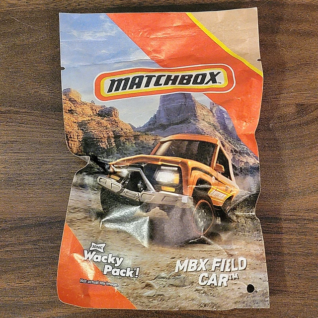 MATCHBOX SONIC Wacky Pack Collectible MBX Field Car Orange 2024