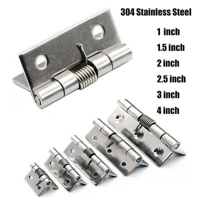 1 Pair Double Full Mortise Spring Hinges Stainless Steel Cafe Saloon Door