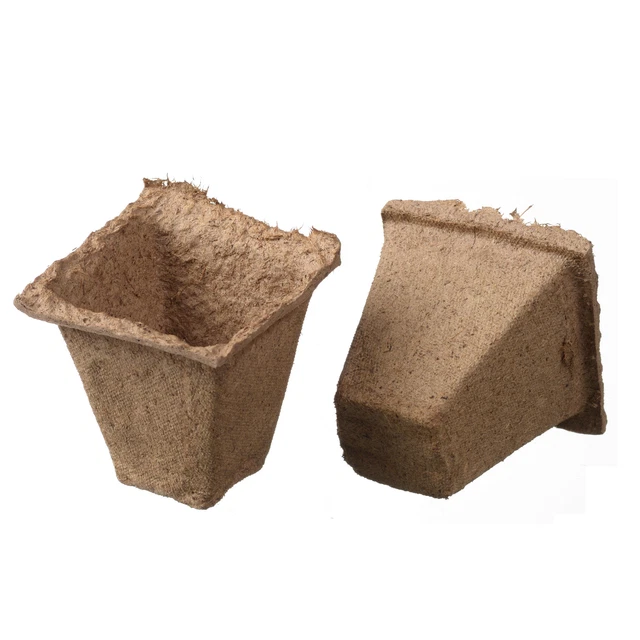 Nature Biologisch Abbaubare Torf-Töpfe Quadratisch 16 Stück
