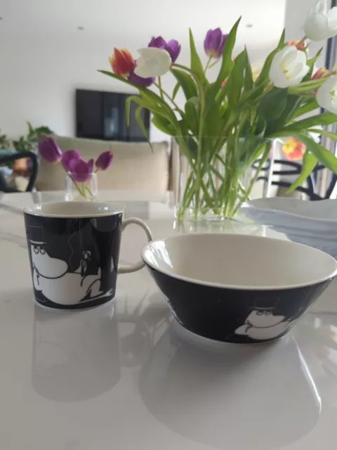 arabia finland Moomin Moomi Pappa Porzellan Set Tasse & Schüssel (Klein)