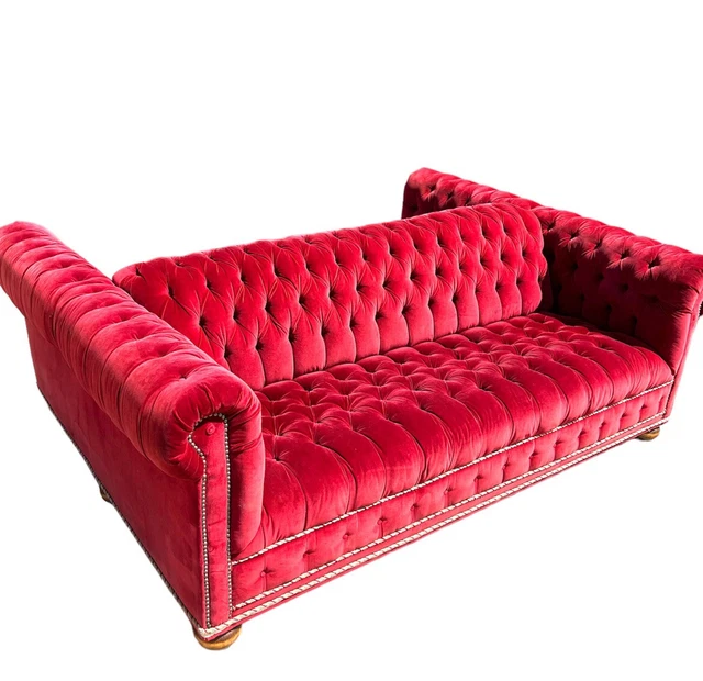 Vintage double sided chesterfield sofa