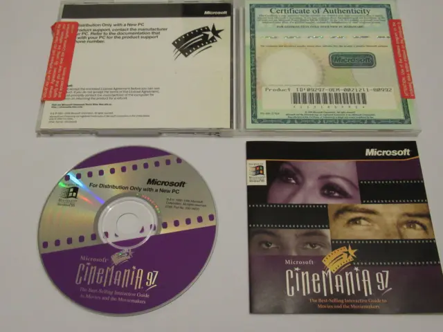 Microsoft CineMania 97 PC Cd-ROM - Windows 95