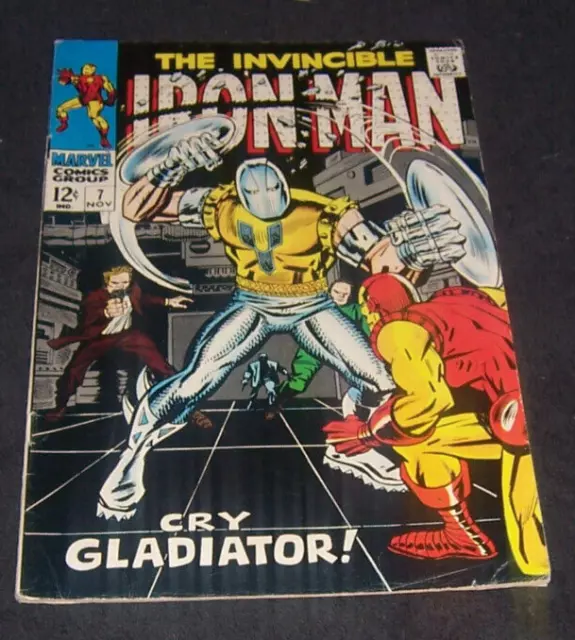 Iron Man # 7 - 1968 - The Gladiator - Key Issue - Silver Age - FN/VF 7.0