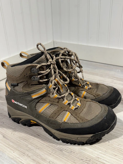WENGER SWISS HIKING boots Womens 36 US 5 Leather Metal Eyes  display picture 1