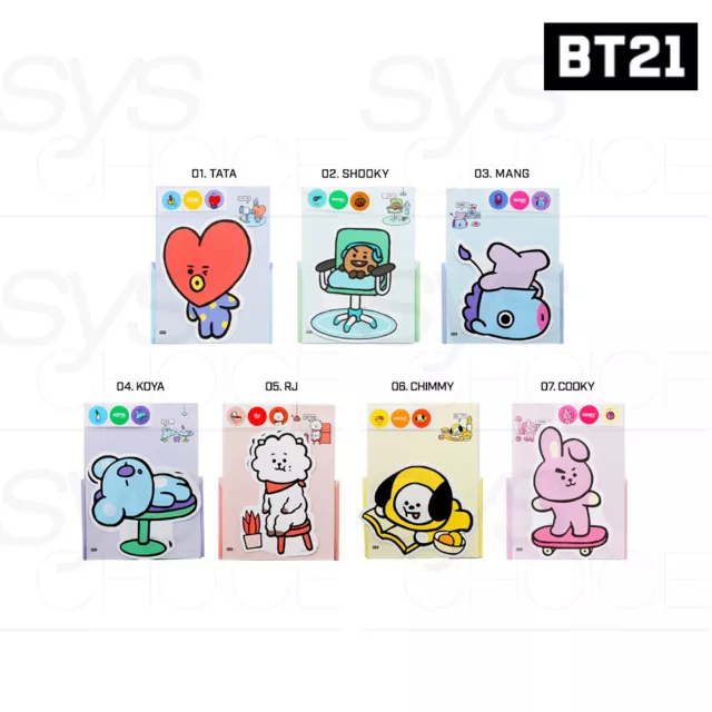 BTS BT21 Official Authentic Goods Letter 7Characters SET by Kumhong Fancy