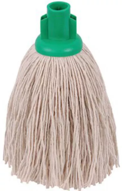 2Work Twine Rough Socket Mop 12oz Green (Pack of 10) 101851G