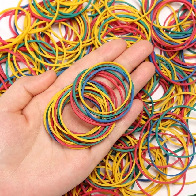 500g Strong Elastic Rubber Bands Assorted Colours Sizes Home, School and Office 3