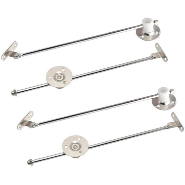 4 piezas soporte para tapa bisagra solapa amortiguador de estancia gabinete de cocina bisagra soporte para hoja de caída