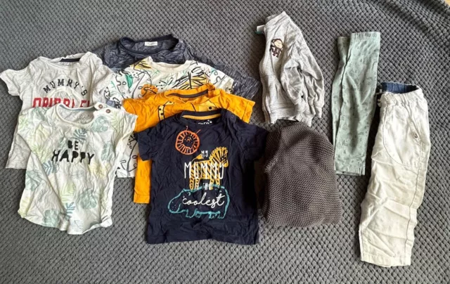 Baby Boys Bundle Age 9/12 Months Tee shirts Trousers Jumpers