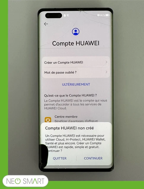 SMARTPHONE - HUAWEI  MATE 40 PRO - 256 GO - LCD HS - Tactile bas