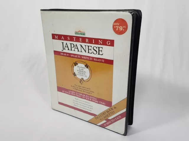 Barron's Mastering Japanese 8 Cassettes & Book Part 1 Foreign Service Institute