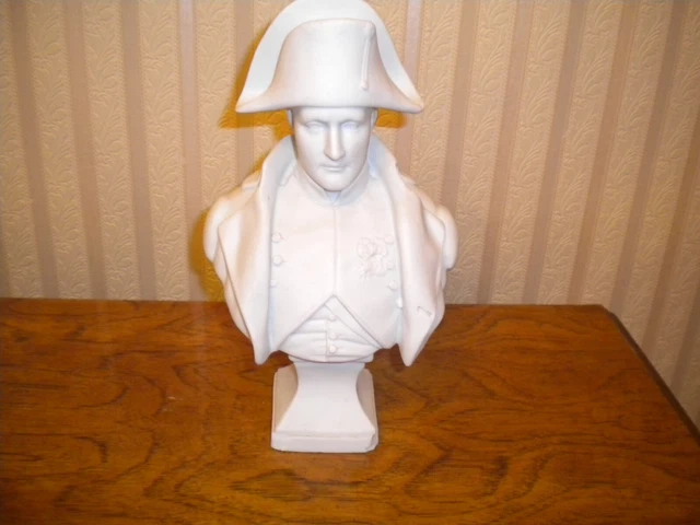 BISQUE PORCELAIN BUST OF NAPOLEON BONAPARTE 19th century France
