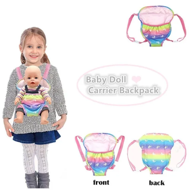 Baby carrier rainbow carrier toy adjustable shoulder  strap storage bag backpack