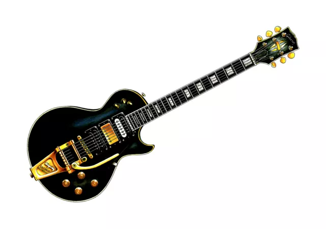 Jimmy Page's 1960 Gibson Les Paul Custom Black Beauty CANVAS PRINT