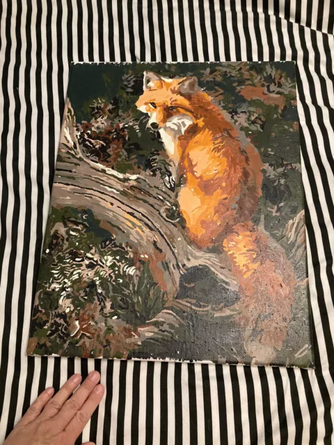 Paintaing Fox Vintage Woodland