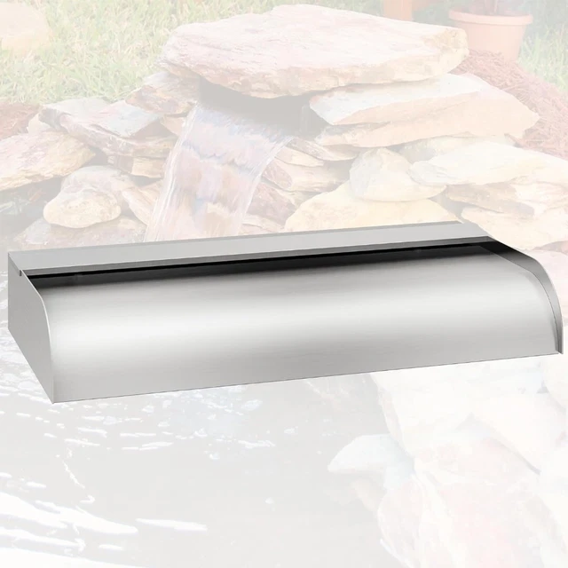 POND WATERFALL BLADE Kit 60cm Stainless Steel 31cm Width LONGRUNNEW £41