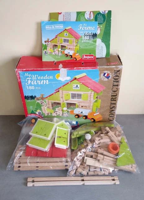 Jeu de construction Ma première maison avec voiture Jeujura