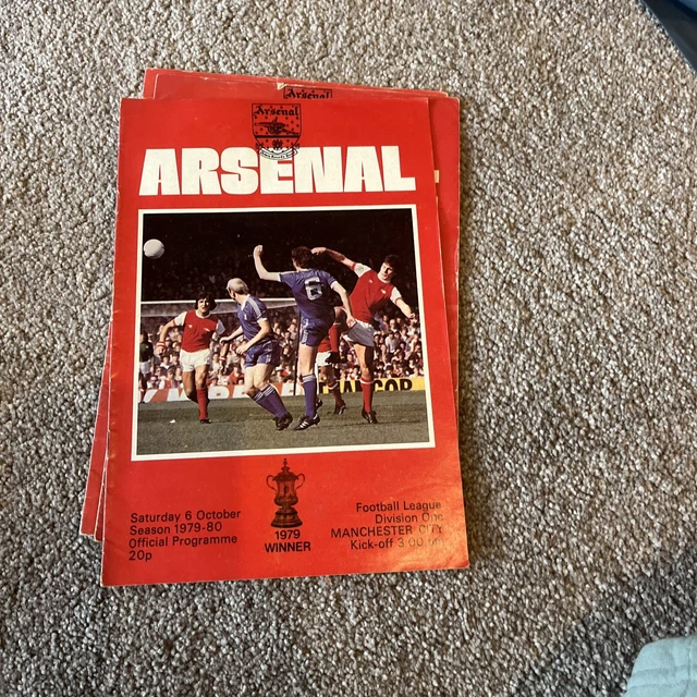 ARSENAL HOME PROGRAMMES 1979-1980 x 3 £0.99 - PicClick UK