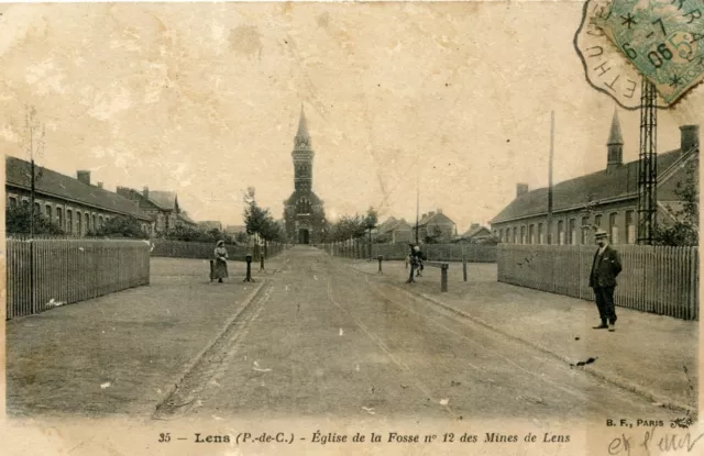*29284 cpa 62 Lens - Church of the Trench No. 12 "condition"