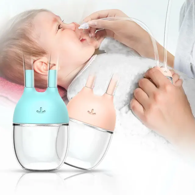 Baby Silikon Nasensauger Nasensekretabsauger Rotzsauger für Kleinkinder 10 ml