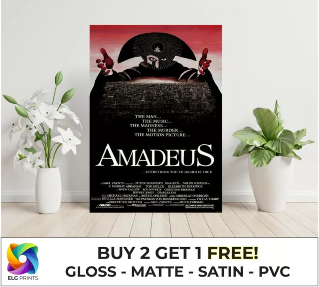 Amadeus Classic Film großes Poster Kunstdruck Geschenk mehrere Größen