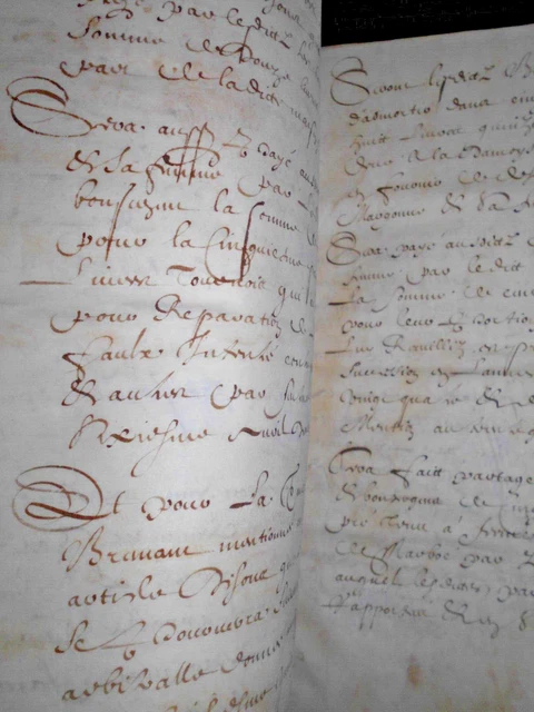 1626 antique parchment document manuscript calligraphy 20 pages nice details