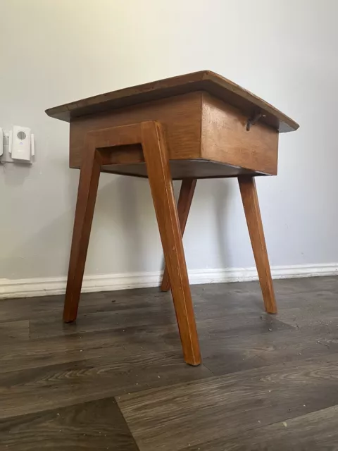 Vintage Danish Mid Century Retro Style Sewing Box Storage Cabinet Side Table