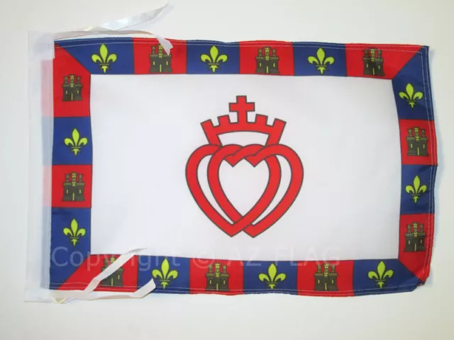 DRAPEAU ARMOIRIES DE LA VENDÉE 45x30cm - PAVILLON VENDÉEN CATHOLIQUE 30 x 45 cm