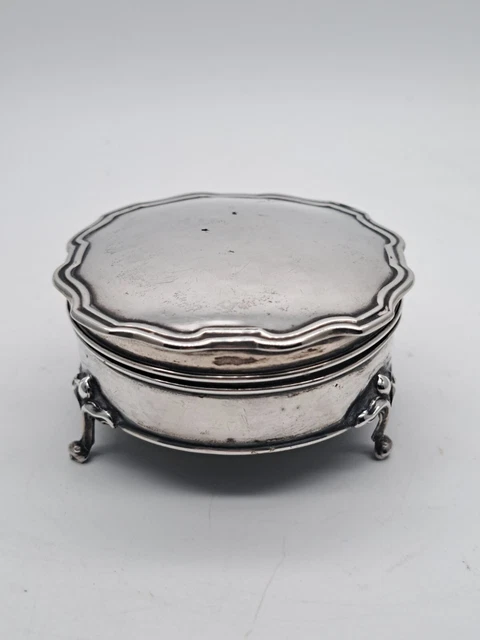 BIRMINGHAM STERLING SILVER Vanity Toothpick Crystal Trinket 