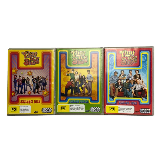 That 70s Show : Complete Seasons 1, 3 & 4 - Region 4 DVD - VGC + Free Postage