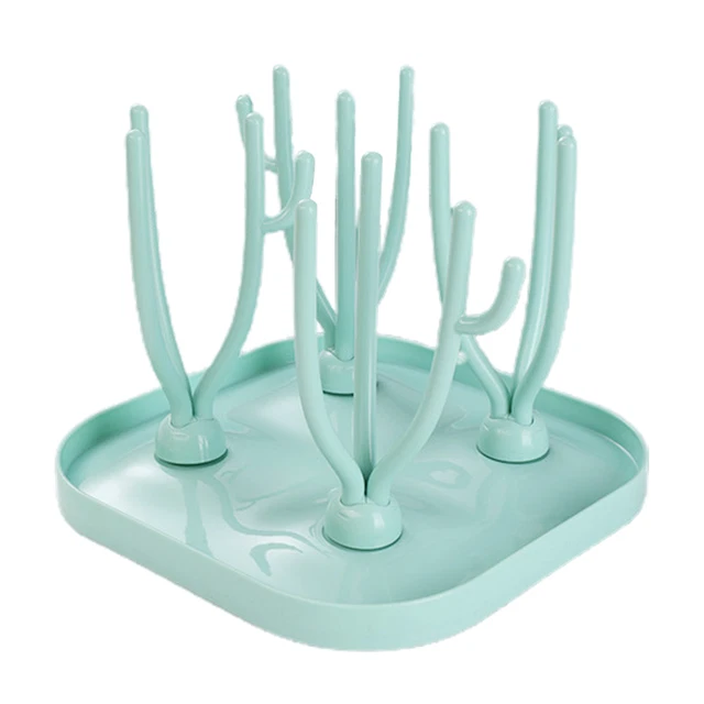 Soporte para pezones BPA ahorro de espacio libre PP tazas de plástico estante de secado PP